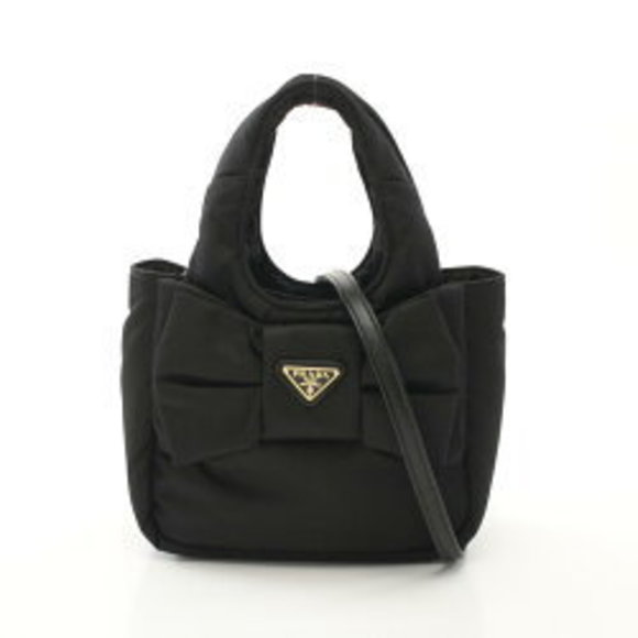 Prada Padded Re Nylon Handbag Black - Picture 1 of 8